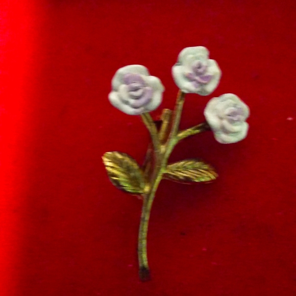 Vintage rose gold brooch/stem pin - Picture 3 of 5